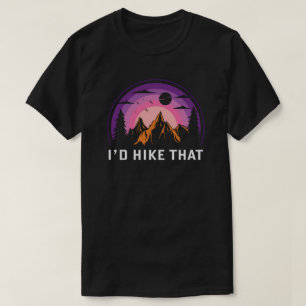 Camiseta camping campfire montañas wanderlust, senderismo