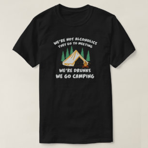Camiseta camping campfire montañas wanderlust, senderismo