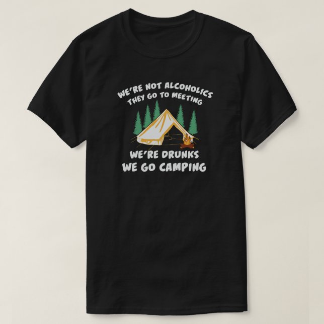 Camiseta camping campfire montañas wanderlust, senderismo (Diseño del anverso)