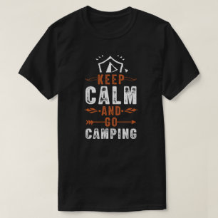 Camiseta camping campfire montañas wanderlust, senderismo