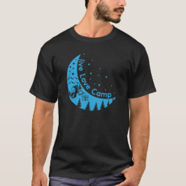 Camiseta camping campfire montañas wanderlust, senderismo