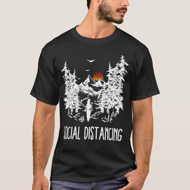 Camiseta Camping Camping Camisas de Distancia Social al air (Anverso)