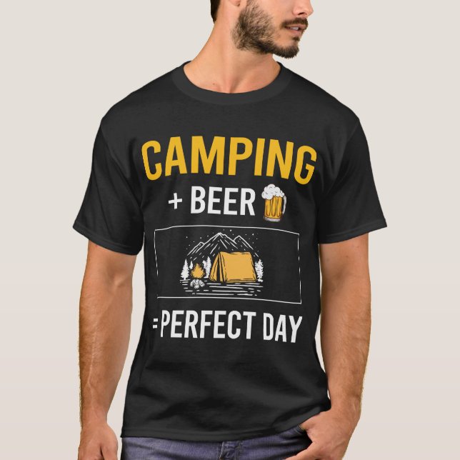 Camiseta Camping Camping Camp Beer Day (Anverso)
