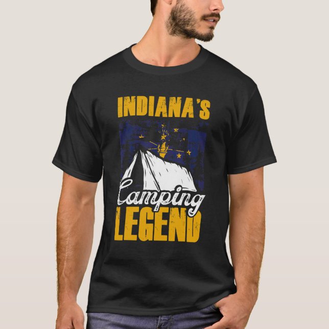 Camiseta Camping Camping Legend Camper Tent Vacation (Anverso)