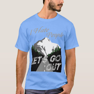 Camiseta Camping Campista Odio a la Gente Divertido vintage