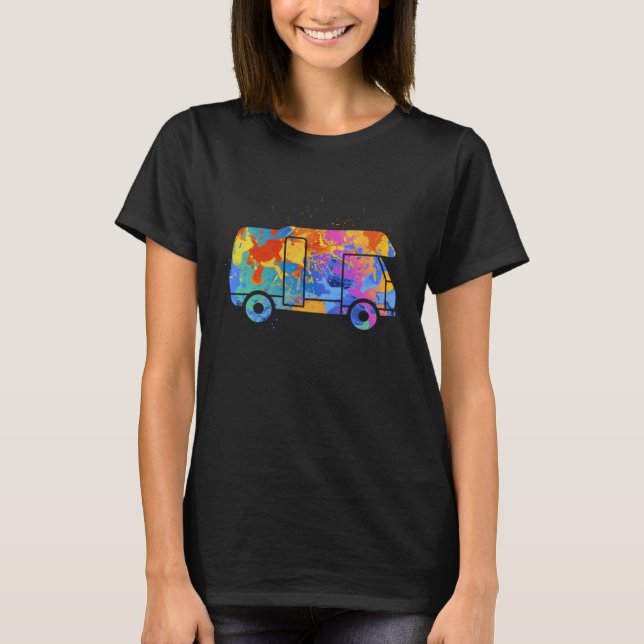 Camiseta Camping Car Graphic  Women Kids Camper Clothing  1 (Anverso)