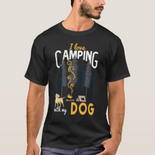 Camiseta Camping Caravana de Perros Me Encanta Camping Con 