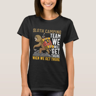 Camiseta Camping Cita Equipo De Camping De Tragamonedas Lle