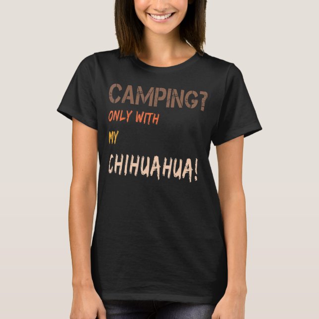 Camiseta Camping Con Caravana De Carpas De Perro Retro Sola (Anverso)