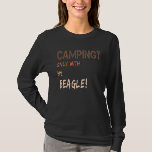Camiseta Camping Con Caravana De Carpas De Perro Retro Sólo