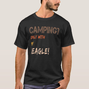 Camiseta Camping Con Caravana De Carpas De Perro Retro Sólo