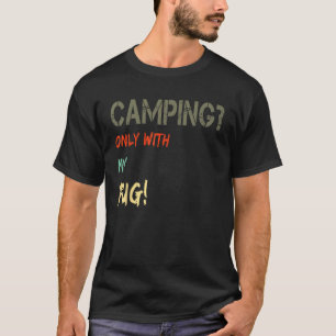 Camiseta Camping con carpas de perro para el hogar vitícola