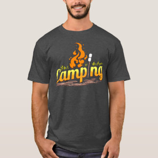Camiseta Camping Con Fogata Y Campamento De Mariscos