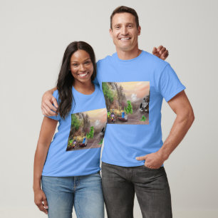 Camiseta Camping con los diez pequeños monstruos