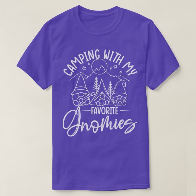 Camiseta Camping con mi favorito Gnomies Adventure Camp Li (Diseño del anverso)