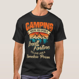 Camiseta Camping Con Palabras Para Campistas Hombres Mujere