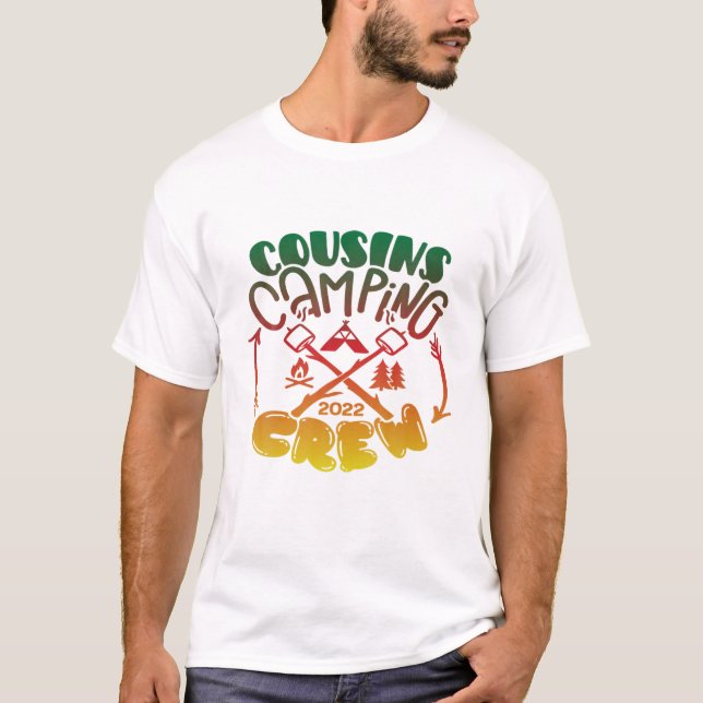 Camiseta Camping Cousins Crew Matching 2022 (Anverso)