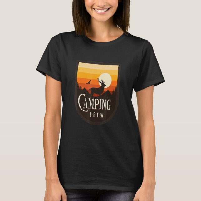 Camiseta Camping Crew Family Camping Grupo de coincidencia  (Anverso)