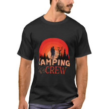 Camping Crew Retro Sunset Hiking Adventure Design