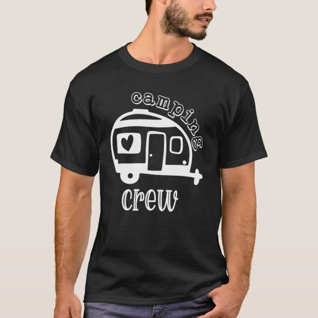 Camiseta Camping Crew Rv Camper Adventur De Vacaciones Al A (Anverso)