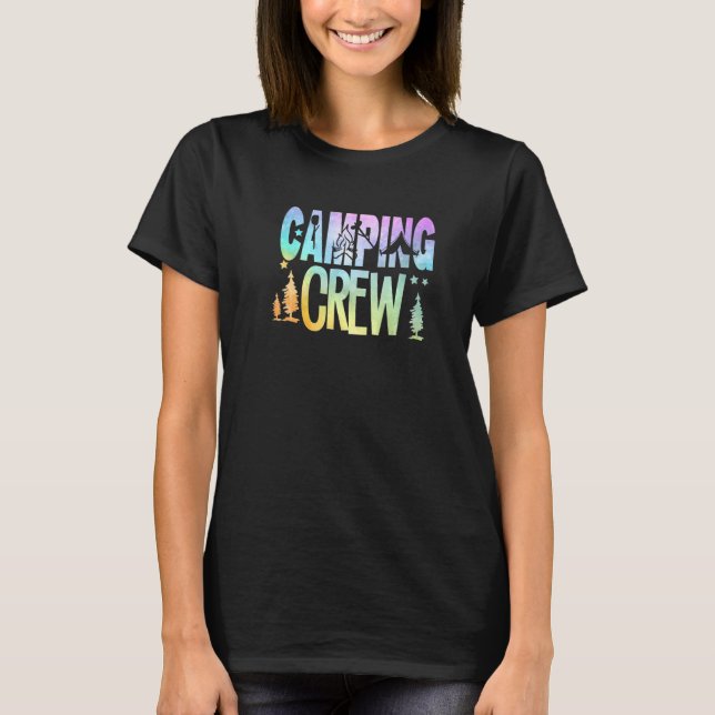 Camiseta Camping Crew RV Camper Adventur de vacaciones al a (Anverso)