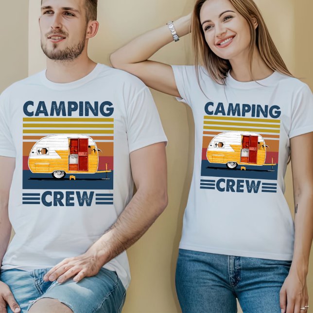 Camiseta Camping Crew Shirt, Camp Life Tee, Happy Camper T- (Subido por el creador)