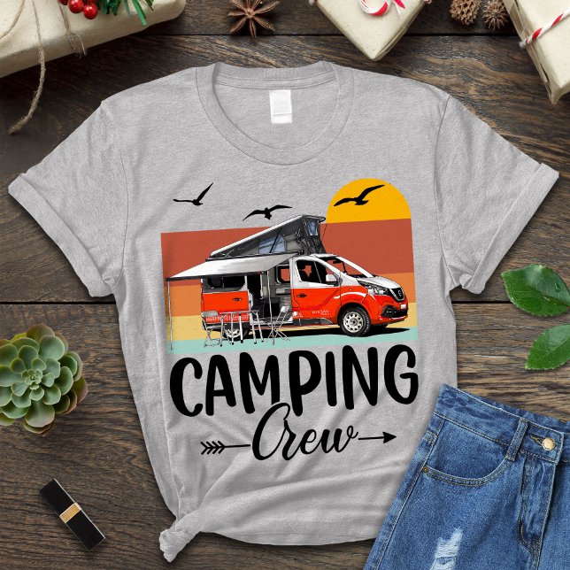 Camiseta Camping Crew Shirt, Camper Shirt Feliz, Camping T- (Subido por el creador)