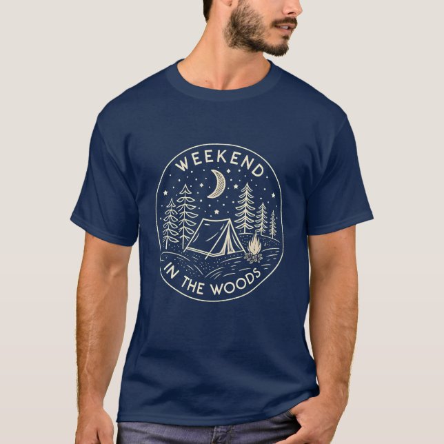 Camiseta Camping Crew Shirt | Retro Outdoors T-Shirt (Anverso)