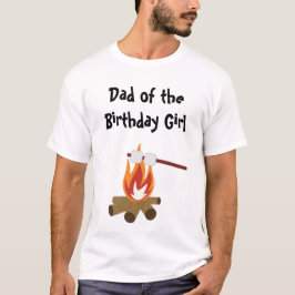 Camiseta Camping Cumpleaños Party Dad T-Shirt