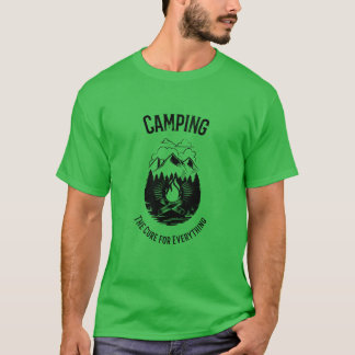 Camiseta Camping cura para todo amigo