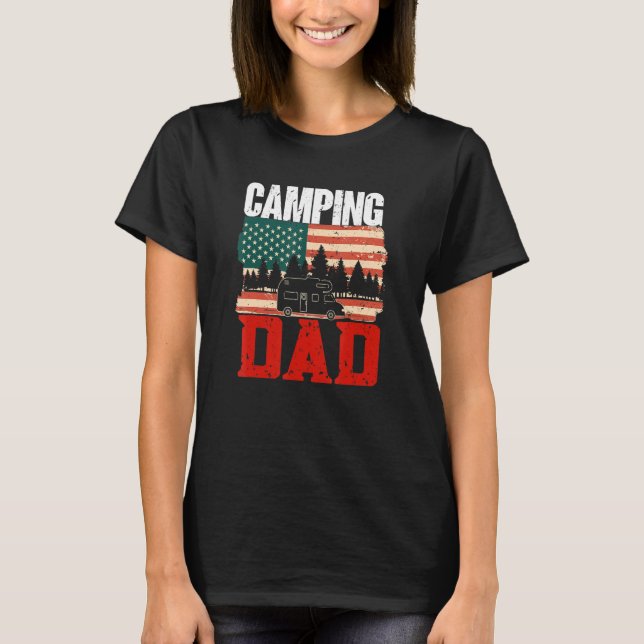Camiseta Camping Dad Camper Caravan Camping 12 (Anverso)