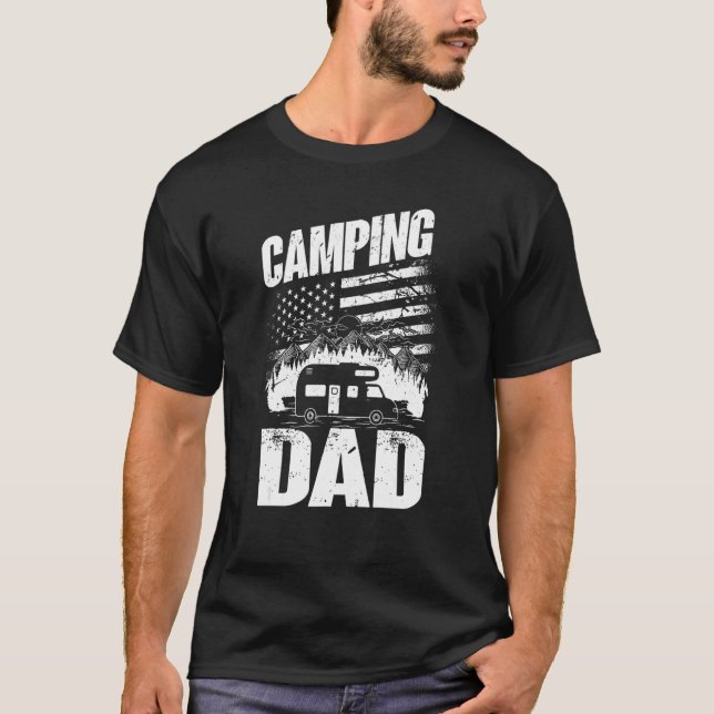Camiseta Camping Dad Camper Caravan Camping 13 (Anverso)
