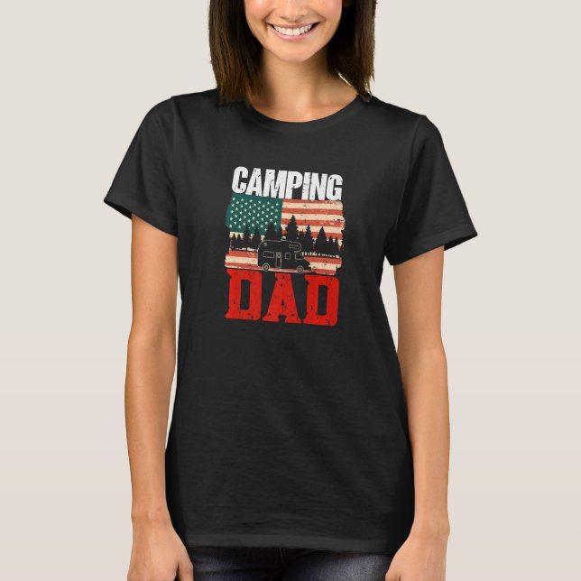 Camiseta Camping Dad Camper Caravan Camping 14 (Anverso)