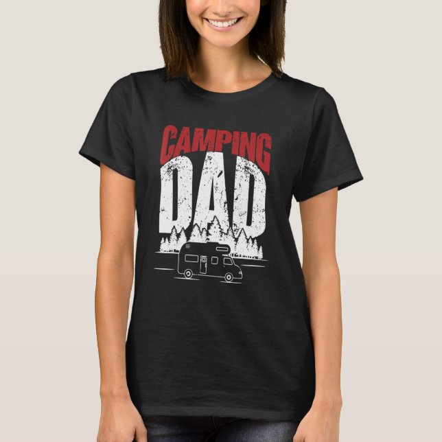 Camiseta Camping Dad Camper Caravana 2 (Anverso)