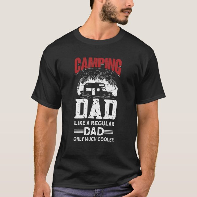 Camiseta Camping Dad Camper Caravana 8 (Anverso)