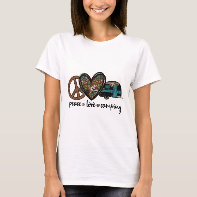 Camiseta Camping de amor por la paz (Anverso)