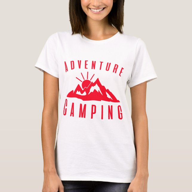 Camiseta Camping de aventura (Anverso)