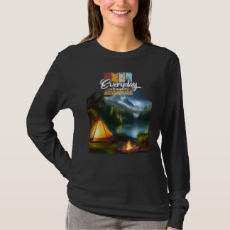 Camiseta Camping de Aventuras Bosquejos
