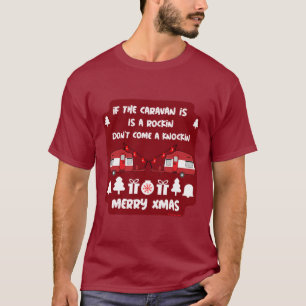 Camiseta Camping de caravanas felices Navidades