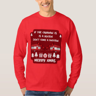 Camiseta Camping de caravanas felices Navidades