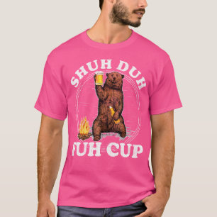Camiseta Camping De Cerveza De Beer De Beer De La Copa Shuh
