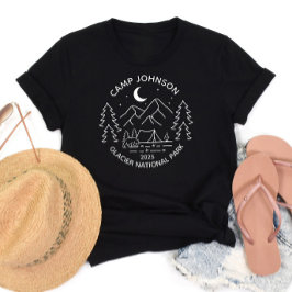 Camiseta Camping de coincidencia de grupo de familia person