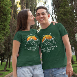 Camiseta Camping de coincidencia de vacaciones de familia p