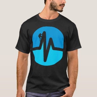 Camiseta Camping de escalada en roca de montaña para Camise