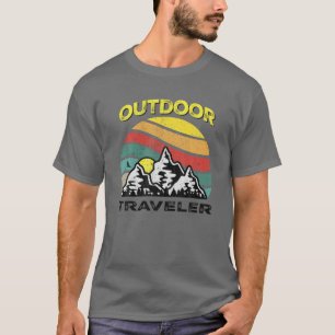 Camiseta Camping de excursión al aire libre