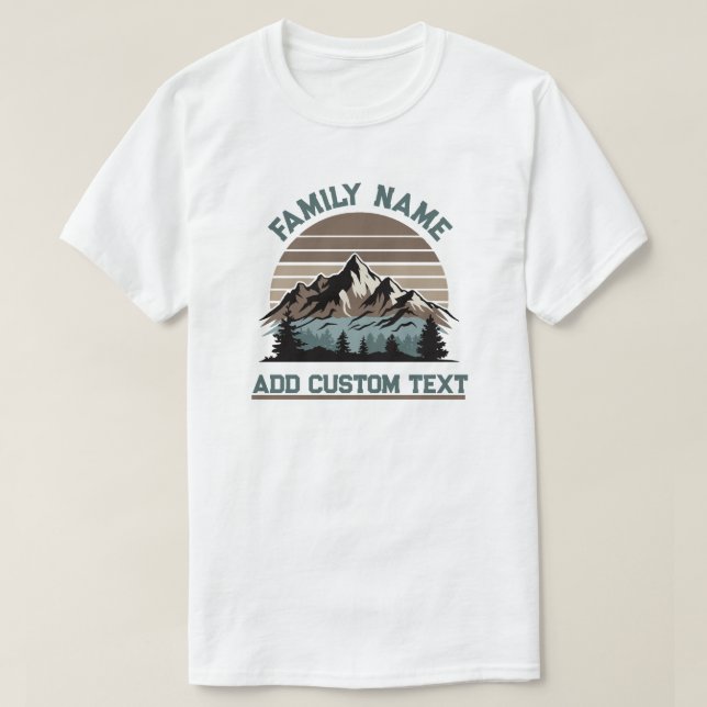 Camiseta Camping de excursión por carretera de personalizad (Diseño del anverso)