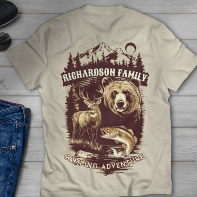 Camiseta Camping de familia al aire libre Añadir su nombre  (Subido por el creador)