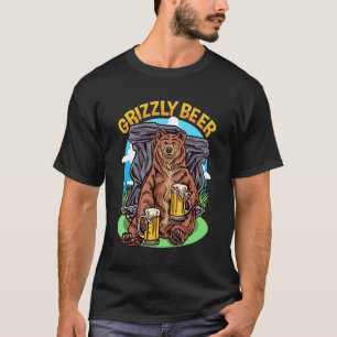 Camiseta Camping de fin de semana de cerveza Grizzly Beer B