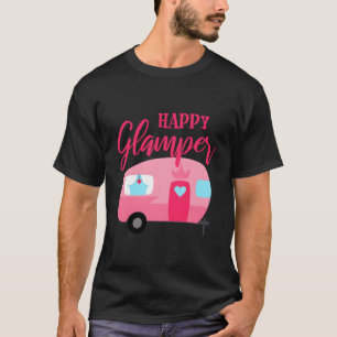 Camiseta Camping de glamour feliz
