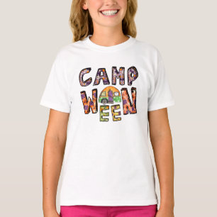 Camiseta Camping de Halloween   Pun de Word